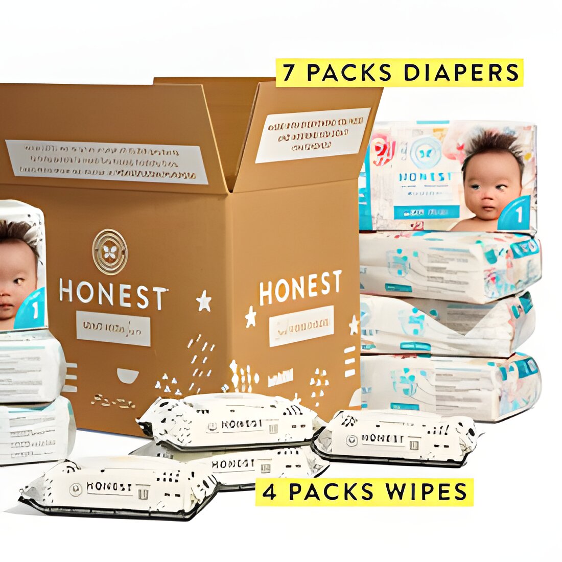 Free Honest Diapers + Wipes Boundle