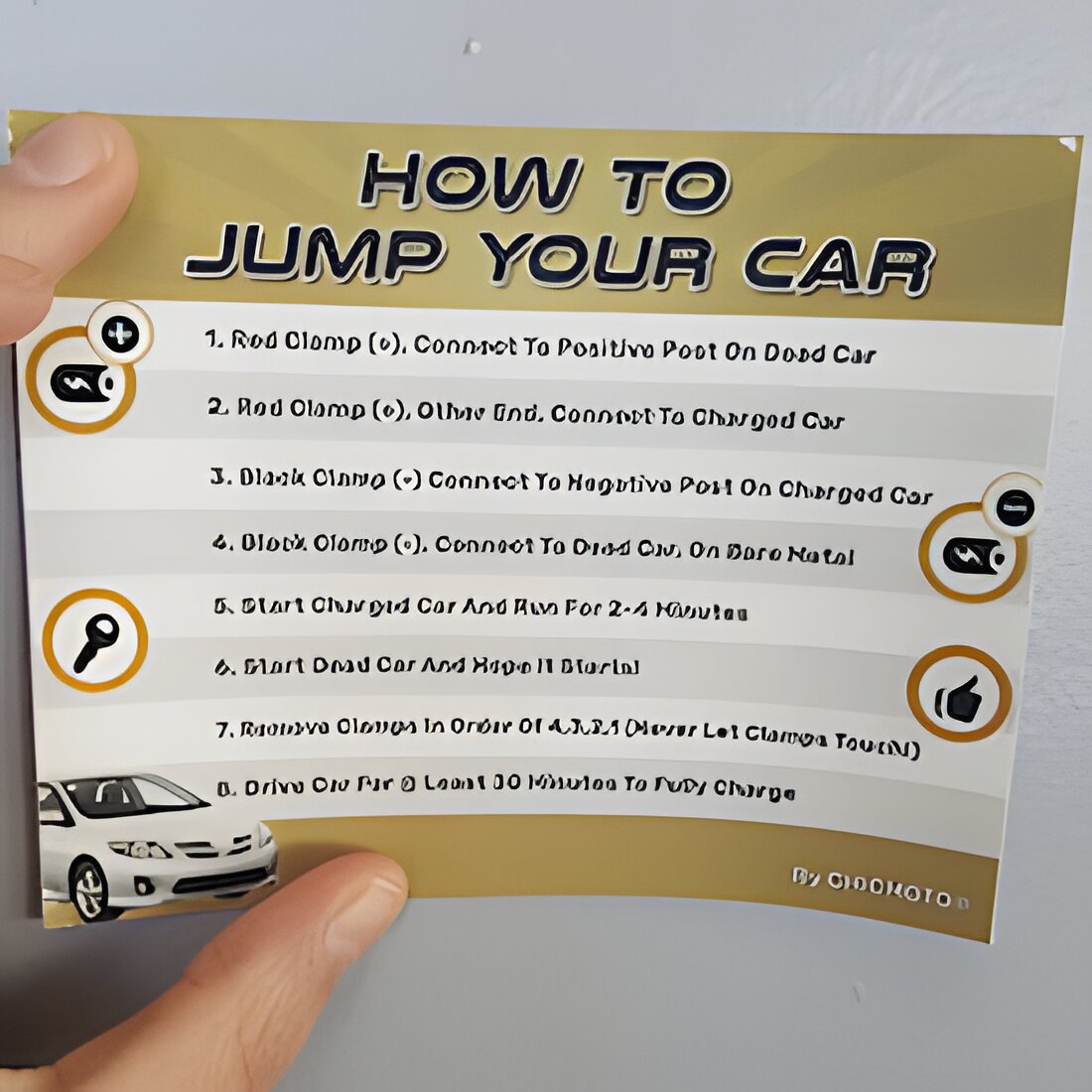 Free "How To Jump Your Car Battery" Sticker
