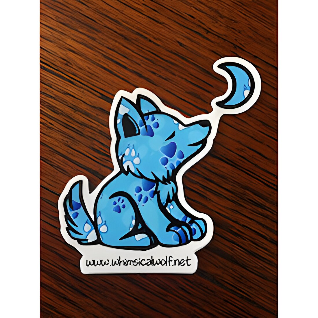 Free Whimsical Wolf Sticker