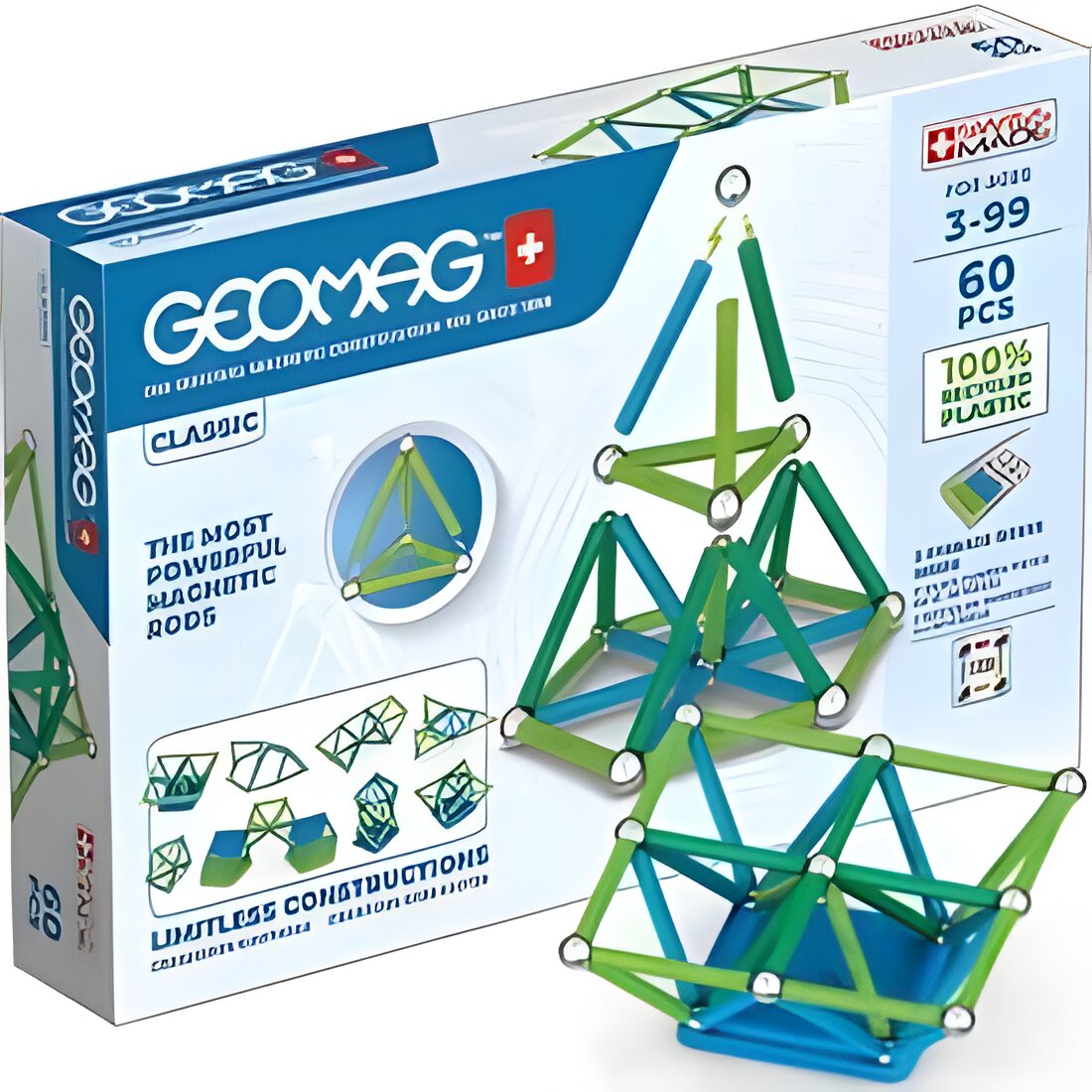 Free Geomag GREEN LINE Color Magnetic Building Set