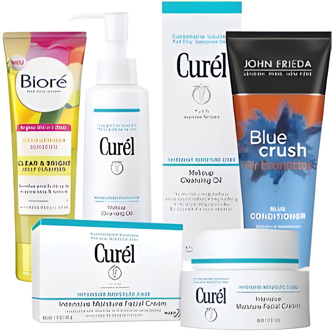 Free John Frieda, Curel, and Biore Products