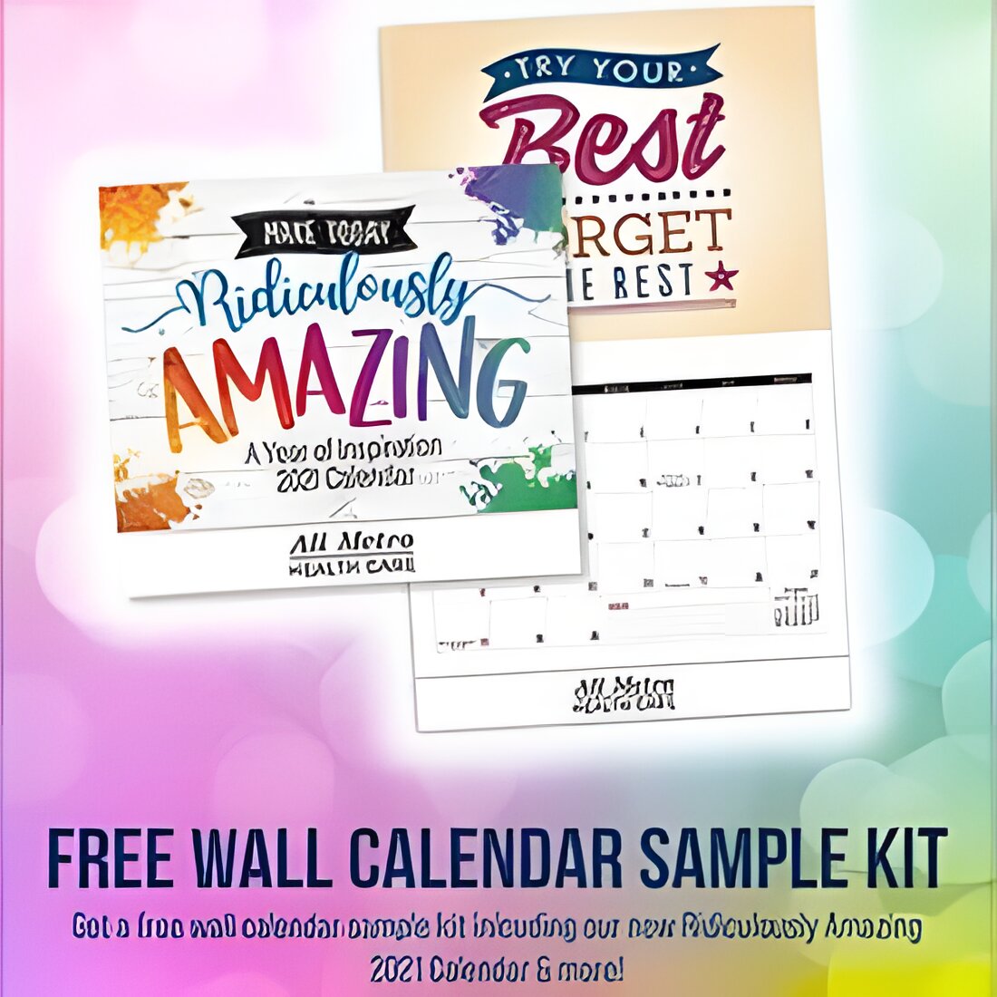 Free Positive Promotions 2021 Ridiculously Amazing Wall Calendar Sample Pack