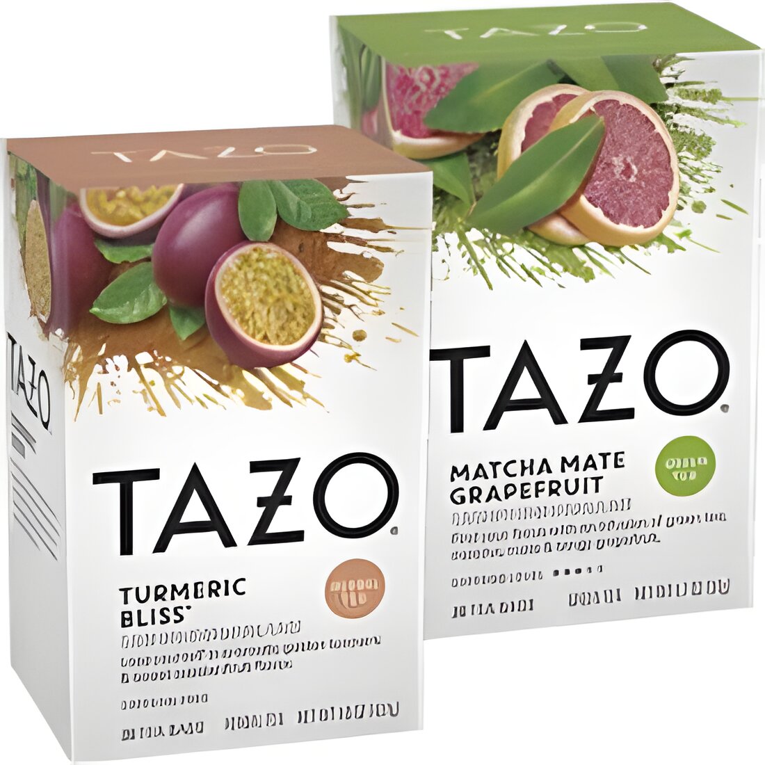 Free TAZO Turmeric Bliss and Matcha Mate Grapefruit Tea