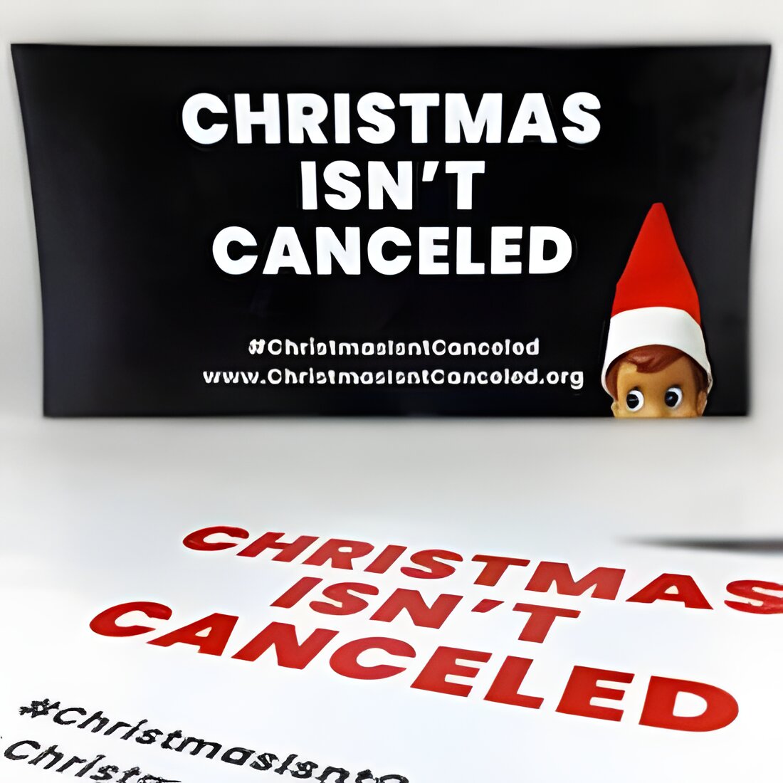 Free Christmas Isn't Canceled Car Magnet