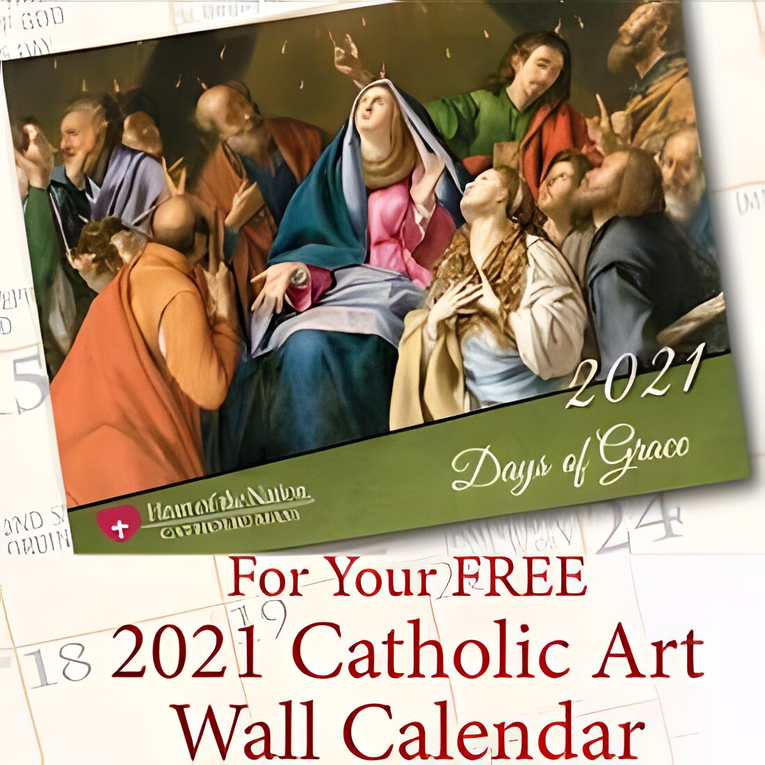 Free 2021 Heart of the Nation Catholic Art Calendar