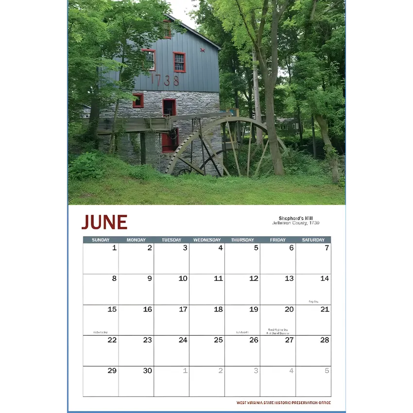 Free 2025 State Historic Preservation Calendar