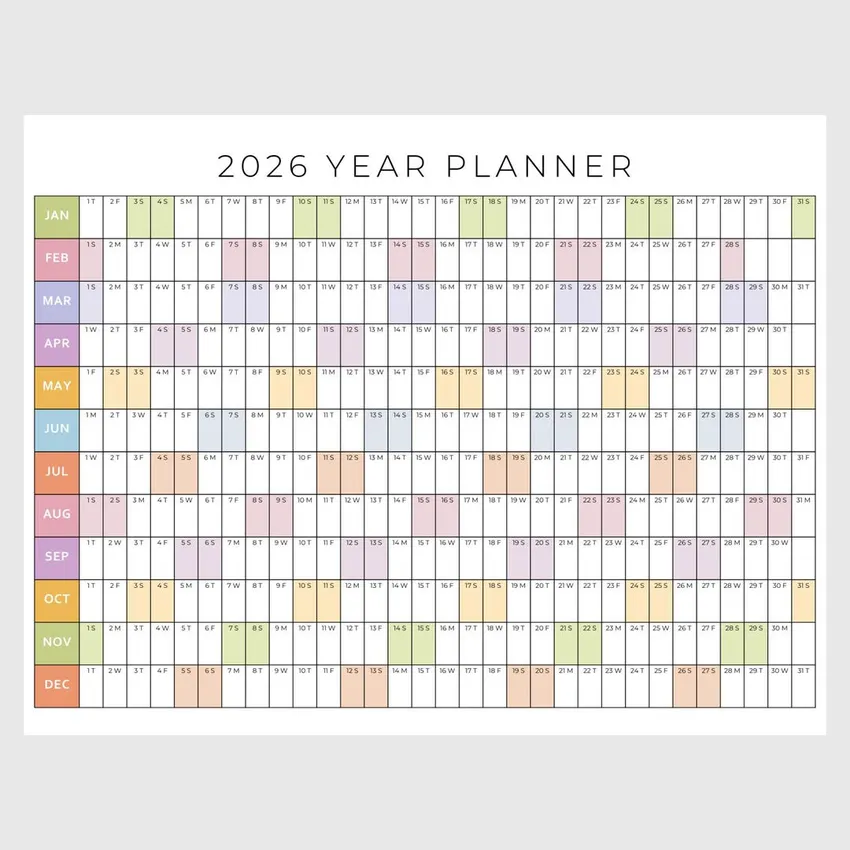 Free 2026 Planner From Topcashback