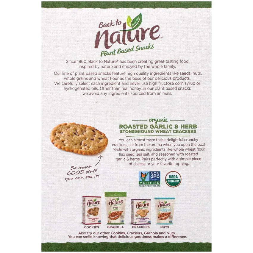 Free Back To Nature Non-gmo Mini Crackers Via Cashback