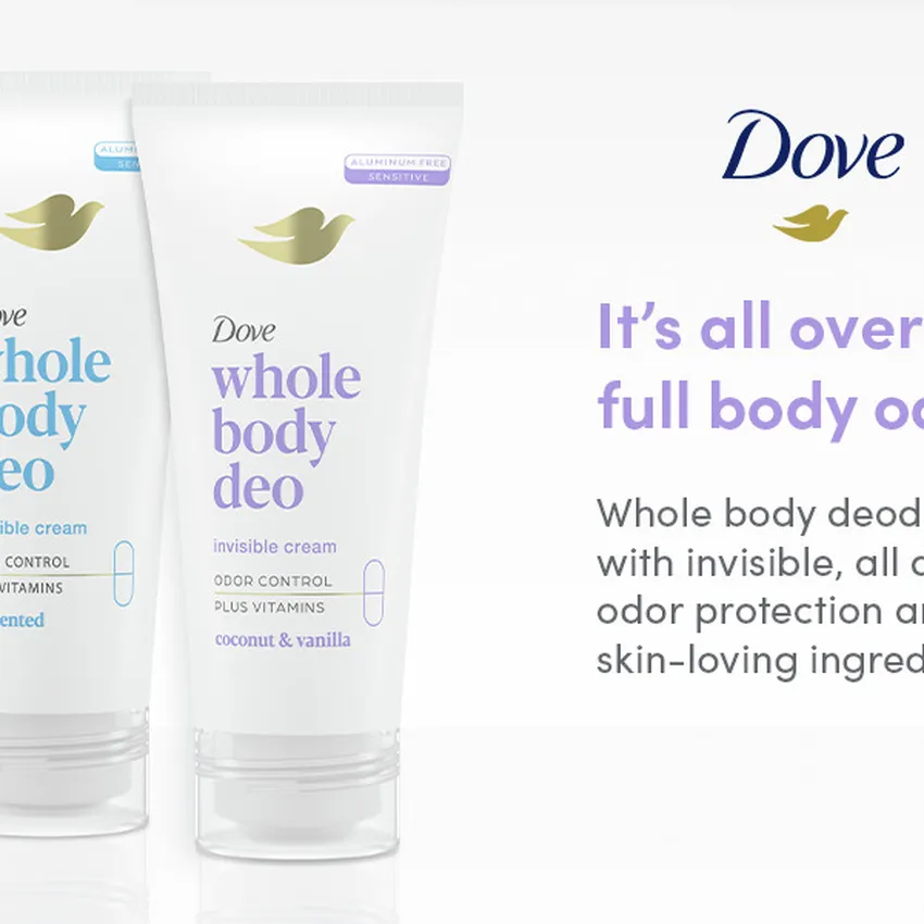 Free Dove Whole Body Deo Ph Balancing Deodorant Cream