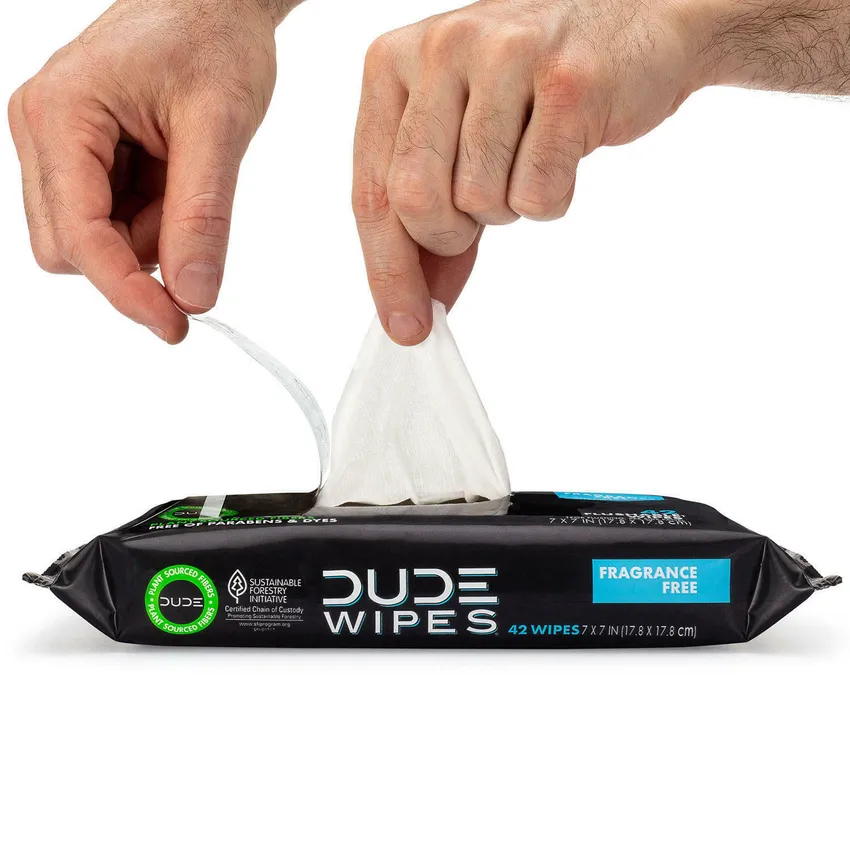 Free DUDE Wipes Fragrance Free Sample From Sams Club