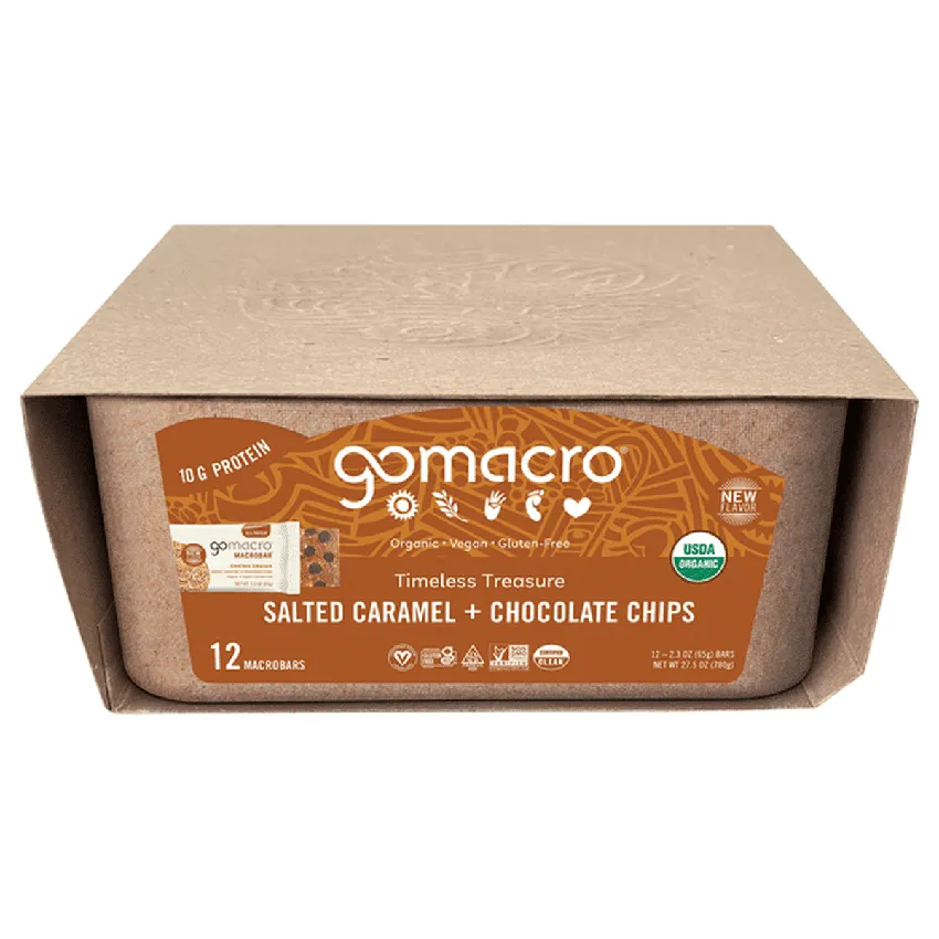 Free Gomacro Salted Caramel + Chocolate Chips Macrobar Multipack From Sampoll