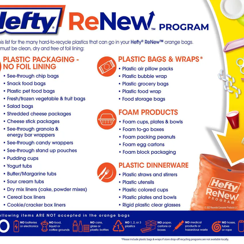 Free Hefty Renew Orange Bag Starter Kit