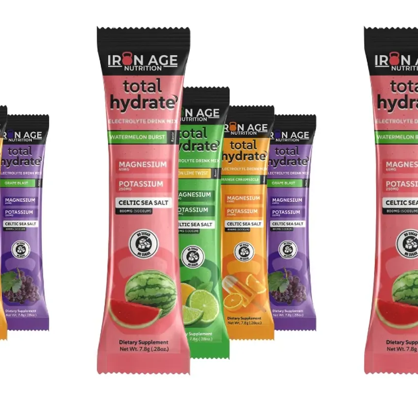 Free Iron Age Nutrition Total Hydrate Electrolyte Drink Mix Sample Pack