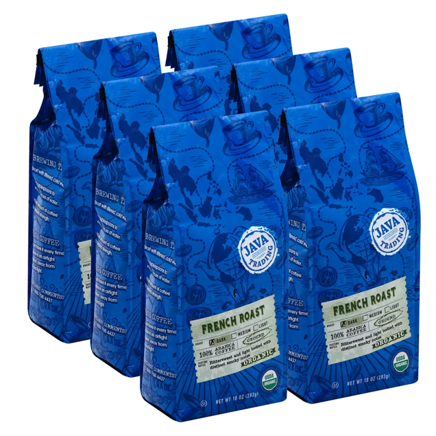 Free Java Trading Sprouted Organic French Roast Ground Coffee Sample From Freeosk
