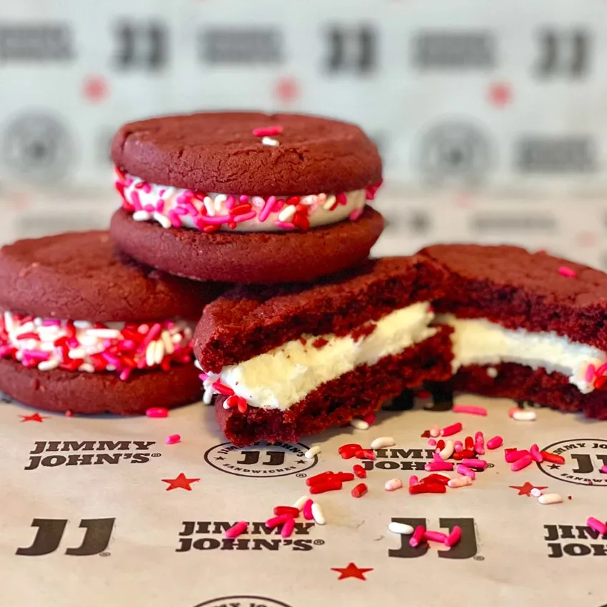 Free Jimmy John’s Red Velvet Cookie Sandwich