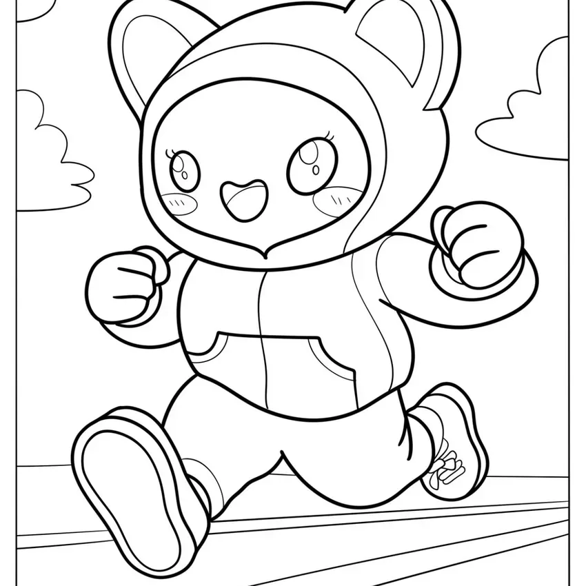Free Kawaii Coloring Pages From Colorgenpro