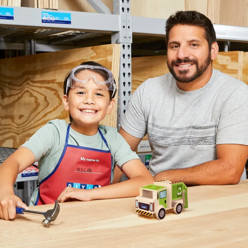 Free Kids Recycling Truck Building Workshop At Lowe's