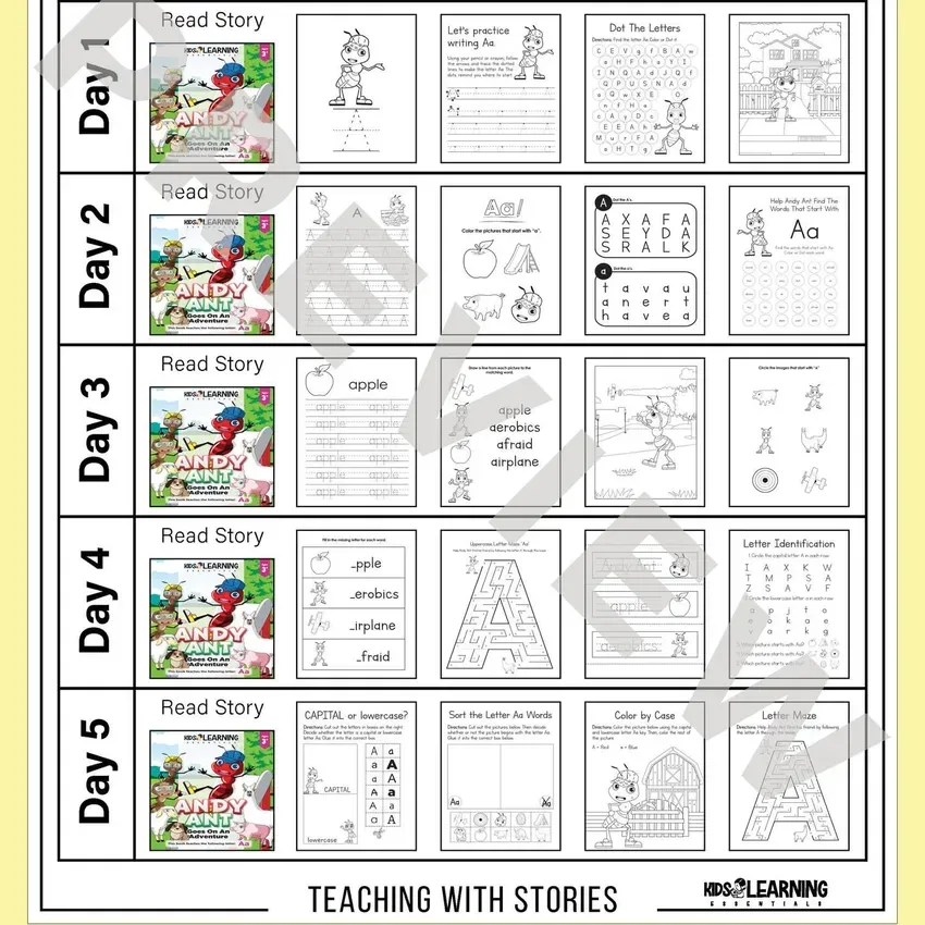 Free Letter A Lesson Plan From Kids Learning Essentials
