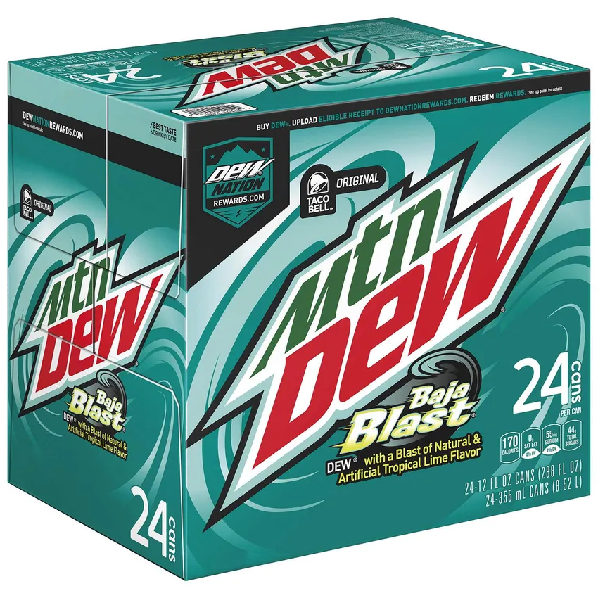 Free Mountain Dew Baja Blast Freeze From Taco Bell