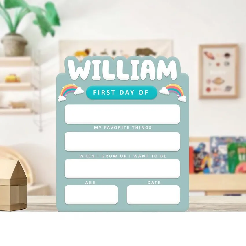 Free Personalized First Day Of School Sign From Staples