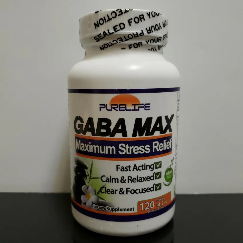 Free Purelife GABA MAX Stress And Anxiety Relief Supplement