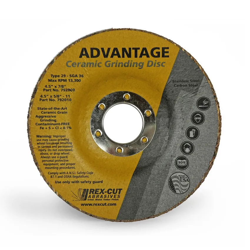 Free Rex-cut Ceramic Type 29 Grinding Disc