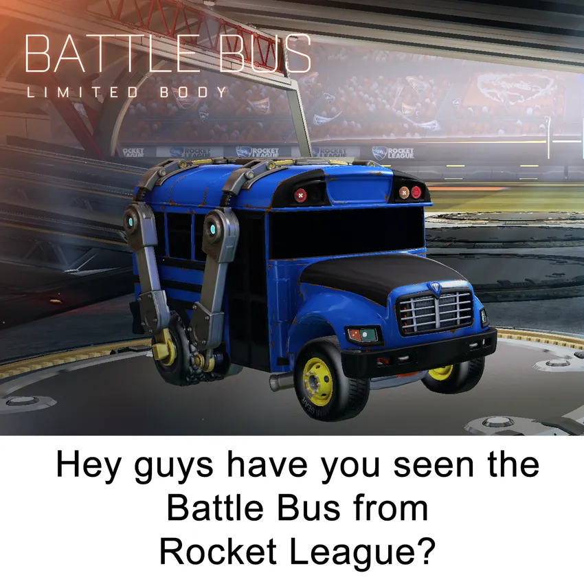 Free Rocket League Battle Bus (titanium White)