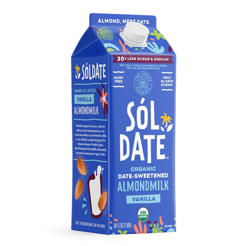 Free Sóldate Organic Date Sweetened Almondmilk