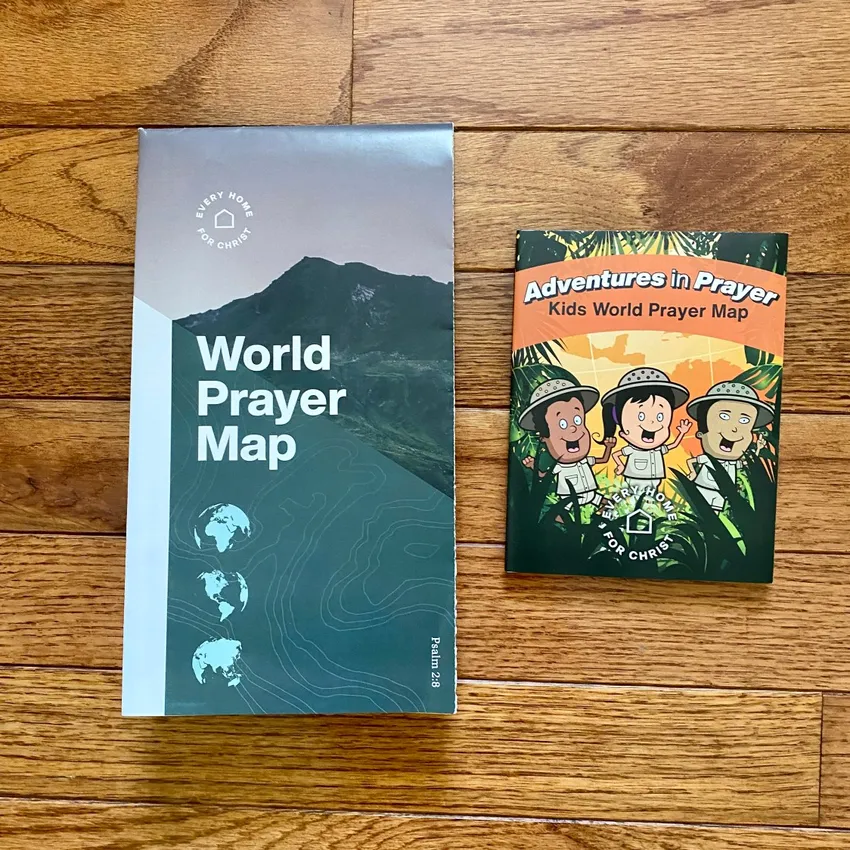 Free World Prayer Map From Every Home For Christ