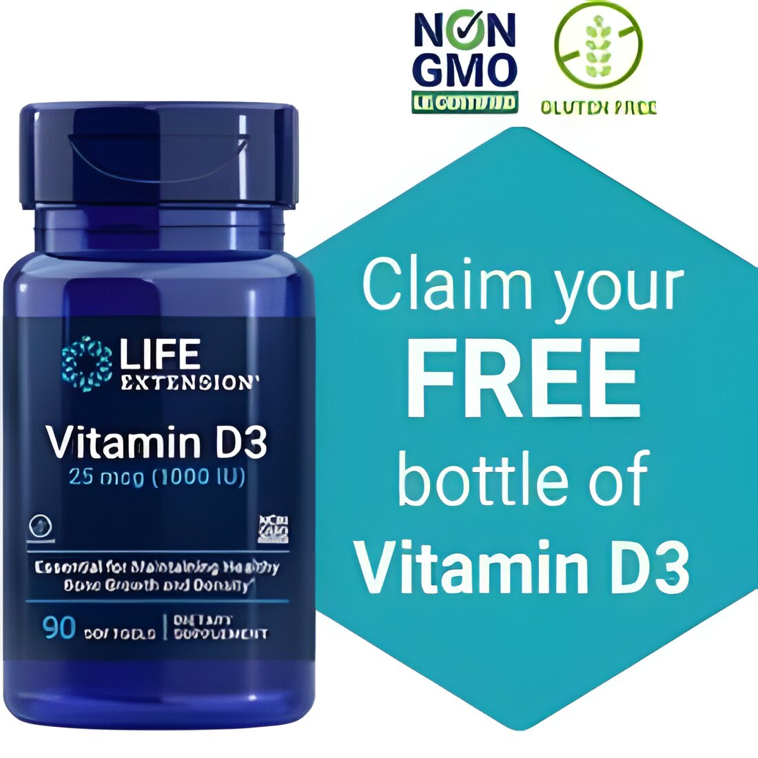 Free Bottle Of Vitamin D3