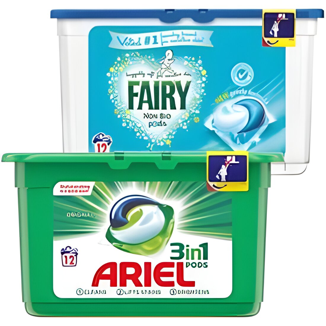 Free Ariel 3 In 1 Or Fairy Non-bio Pods