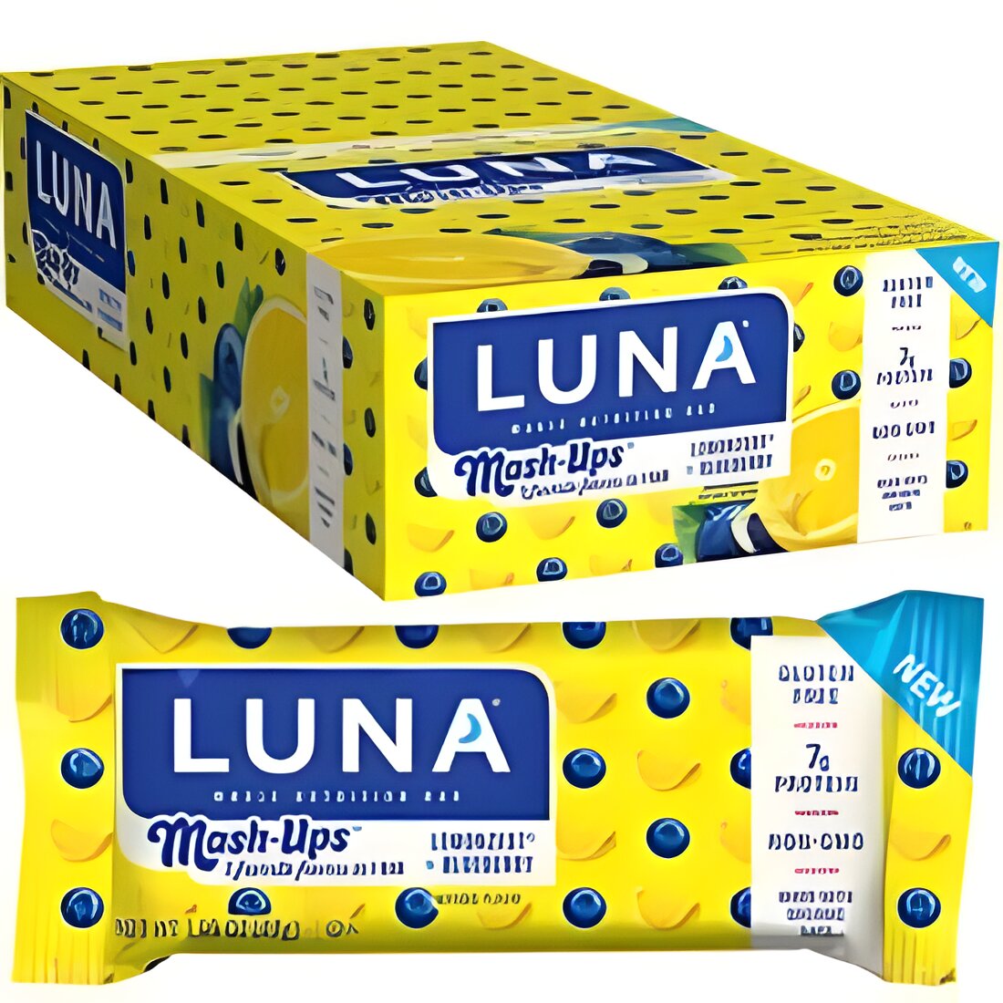 Free LUNA Mash-ups LEMONZEST + BLUEBERRY Bar