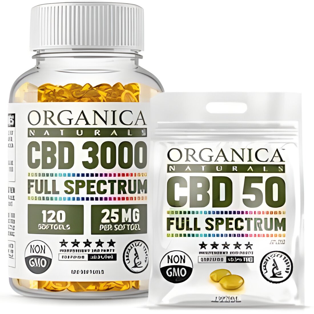 Free Organica Naturals CBD Softgel Capsules