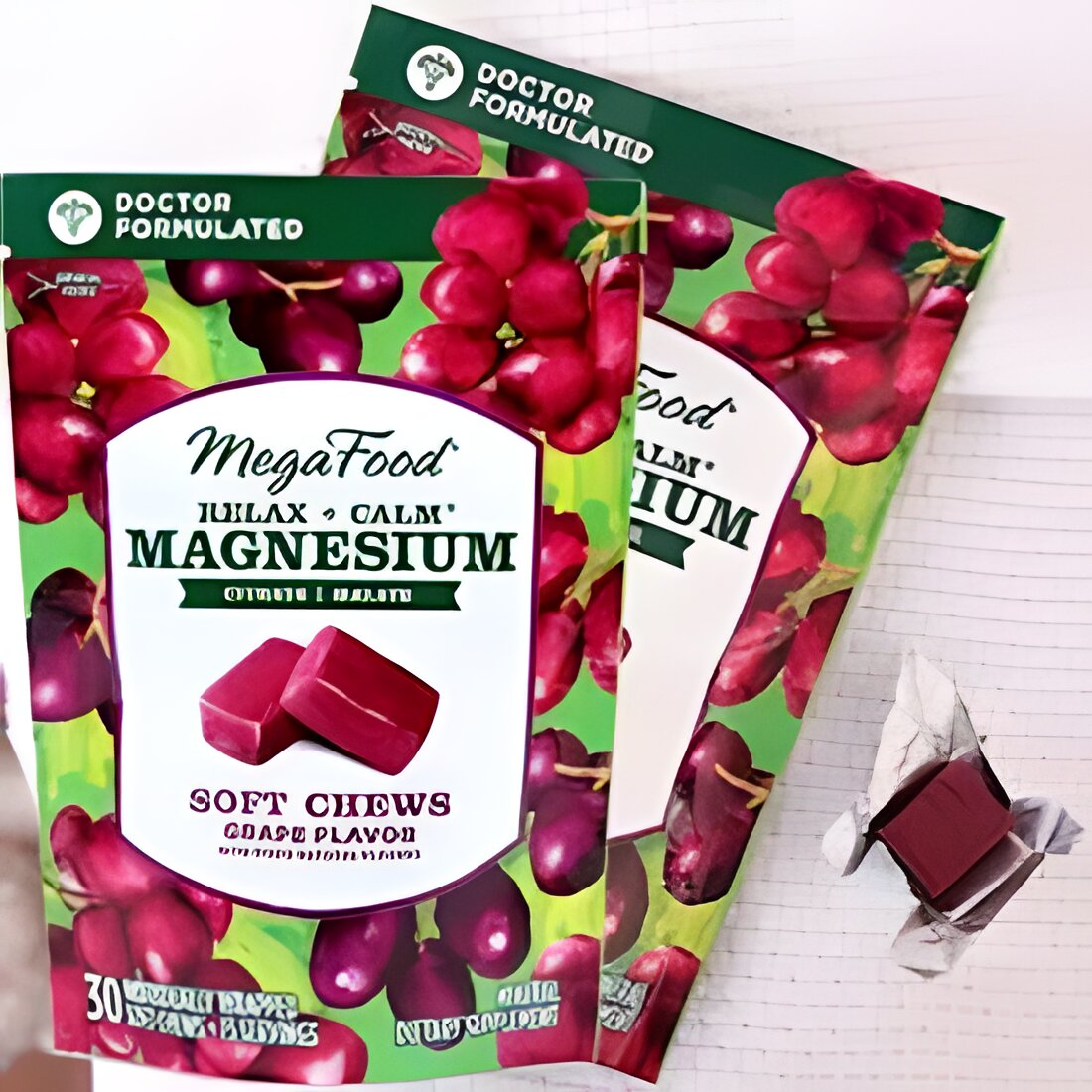 Free Megafood Relax + Calm Magnesium Soft Chews